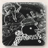 Yaie-Schneewächter Untersetzer (Vorderseite)