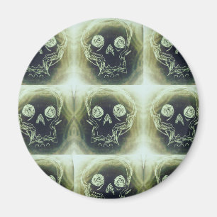 yaie Skull 666 Schlüsselanhänger Magnet