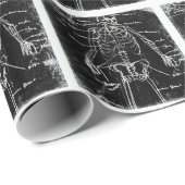Yaie Tokyo Human Skeleton Anatomy Geschenkpapier (Rolleneckpunkt)