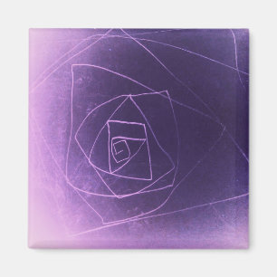Yaie violette abstrakte spirituelle Farbe Magnet