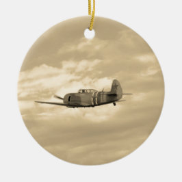 Yak 11 im Flug Keramikornament
