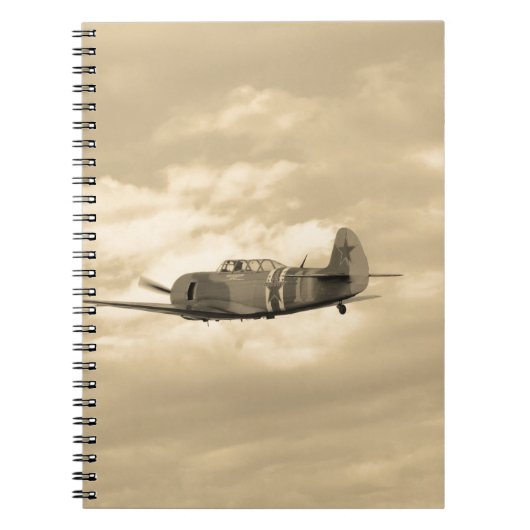 Yak 11 im Flug Notizblock (Vorderseite)
