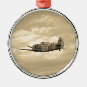Yak 11 im Flug Ornament Aus Metall