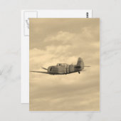 Yak 11 im Flug Postkarte (Vorne/Hinten)