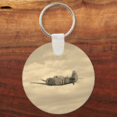 Yak 11 im Flug Schlüsselanhänger (Vorderseite)