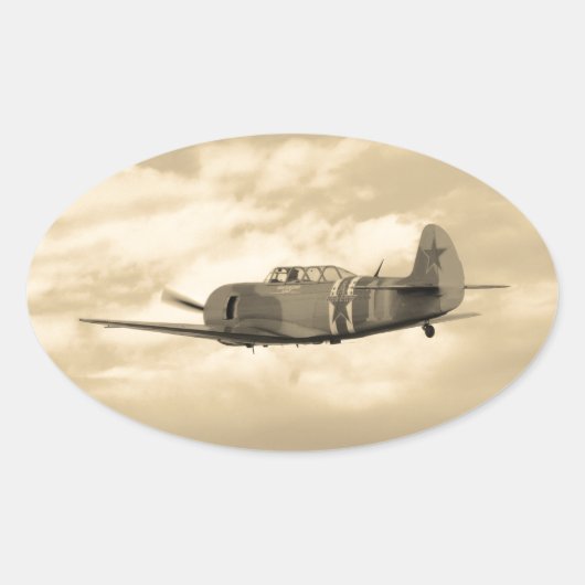 Yak 11 ovaler aufkleber (Vorderseite)