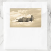 Yak 11 rechteckiger aufkleber (Tasche)