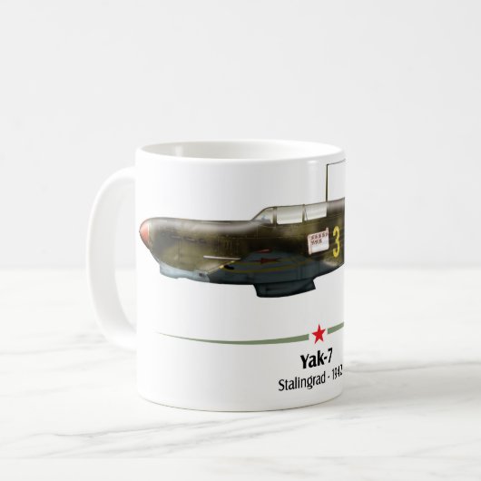 Yak-7 - Battle of Stalingrad -1942 Kaffeetasse (Vorderseite Links)