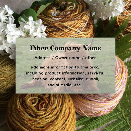 Yak Animal Fiber Company Business Card Visitenkarte