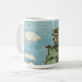 Yak auf Bergspitze Kaffeetasse (Vorderseite Links)