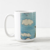 Yak auf Bergspitze Kaffeetasse (Links)