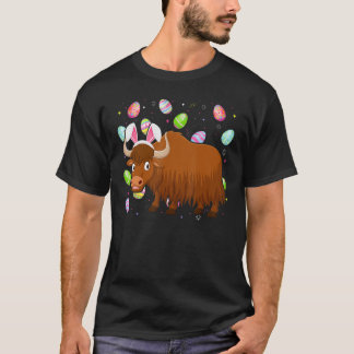 Yak Bunny Easter Egg Funny Yak Ostersonntag T-Shirt