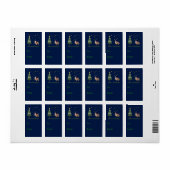 Yak Christmas Gift tag Adressaufkleber (Vorne)