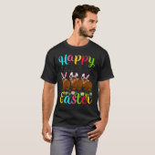 Yak Funny Easter Egg Bunny Yak Happy Easter T-Shirt (Vorne ganz)