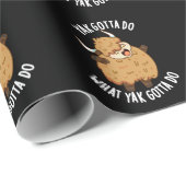 Yak Gotta tun, was Yak Gotta tun Puck Dark BG Geschenkpapier (Rolleneckpunkt)