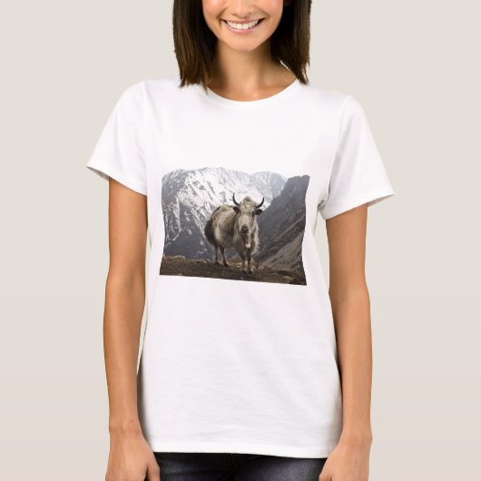 Yak in Nepal T-Shirt (Vorderseite)