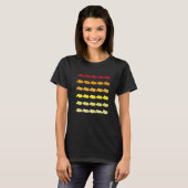 Yak Retro-Tiermuster T-Shirt (Vorne ganz)