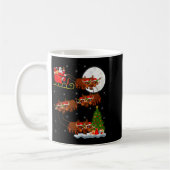 Yak Santa Sleigh Flying Funny Magical Christmas Ta Kaffeetasse (Links)