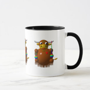 Yak spielt mit Jo-Jos Tasse
