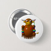 Yak spielt mit Yo-Yos Button (Vorne & Hinten)