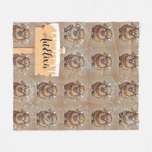 Yak Winter Breeze Fleecedecke (Vorderseite (Horizontal))