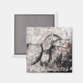 Yak, Yak - tibetische Antike Kunst (Kühlschrankmag Magnet (Vorderseite/Rückseite)