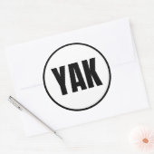 YAK - Yakutat Classic Round Sticker (Umschlag)