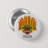 Yaka (Sri Lanka-Teufel) Design Button (Vorne & Hinten)