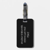 Yaka (Sri Lanka-Teufel) Design Gepäckanhänger (Rückseite vertikal)