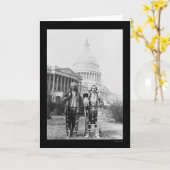 Yakama indische Leiter vor der Hauptstadt 1927 Karte (Gelbe Blume)