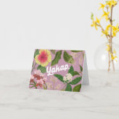 "Yakap" (Umarmung) Philippinische Blume Karte (Gelbe Blume)