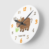 Yakety Yak Runde Wanduhr (Winkel)
