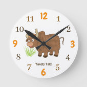 Yakety Yak Runde Wanduhr (Vorderseite)