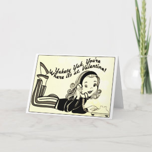 Yakety Yak Vintage Valentinstag Karte