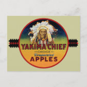 Yakima Chief Apple Crate Label Postkarte (Vorderseite)