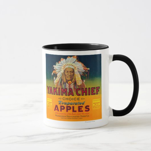 Yakima Chief Apple Label - Yakima, WA Tasse (Rechts)