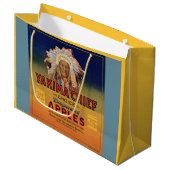 Yakima Chief Evaporated Äpfel der 1920er Jahre bed Große Geschenktüte (Vorderseite Schrägansicht)