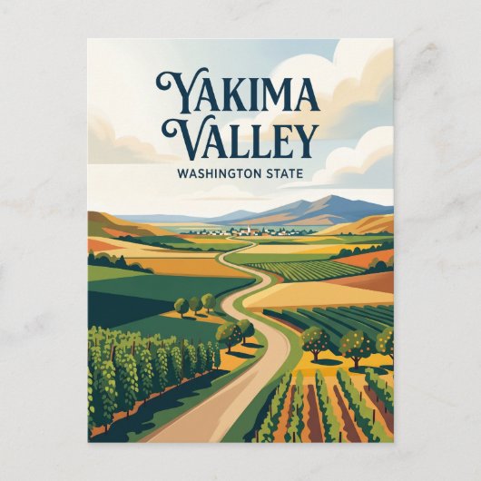 Yakima-Tal USA Postkarte (Vorderseite)