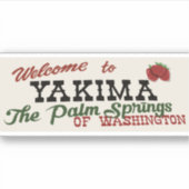 Yakima Washington Aufkleber (Vorderseite)