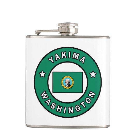 Yakima Washington Flachmann (Vorderseite)