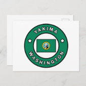 Yakima Washington Postkarte (Vorne/Hinten)