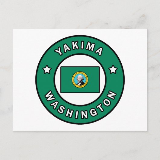 Yakima Washington Postkarte (Vorderseite)
