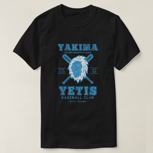 Yakima Yetis Retro Minor League Baseball Team2552 T-Shirt (Design vorne)