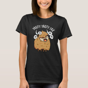 Yakity Yakity Yak Funny Animal Pub Dark BG T-Shirt