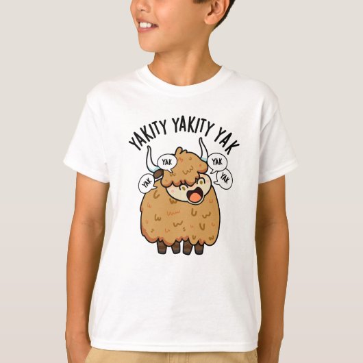 Yakity Yakity Yak Funny Animal Pub T-Shirt (Vorderseite)