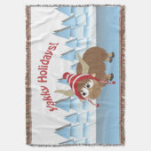 Yakky Urlaub! Winterlandschaft Decke (Vorderseite Vertikal)