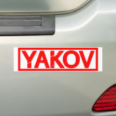 Yakov Briefmarke Autoaufkleber (Auf Auto)