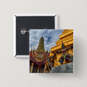 Yaksha in Wat Phra Kaeo Button (Vorne & Hinten)