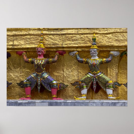 Yaksha-Statue in Bangkok Poster (Vorne)