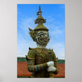 Yaksha-Statue in Bangkok Poster
